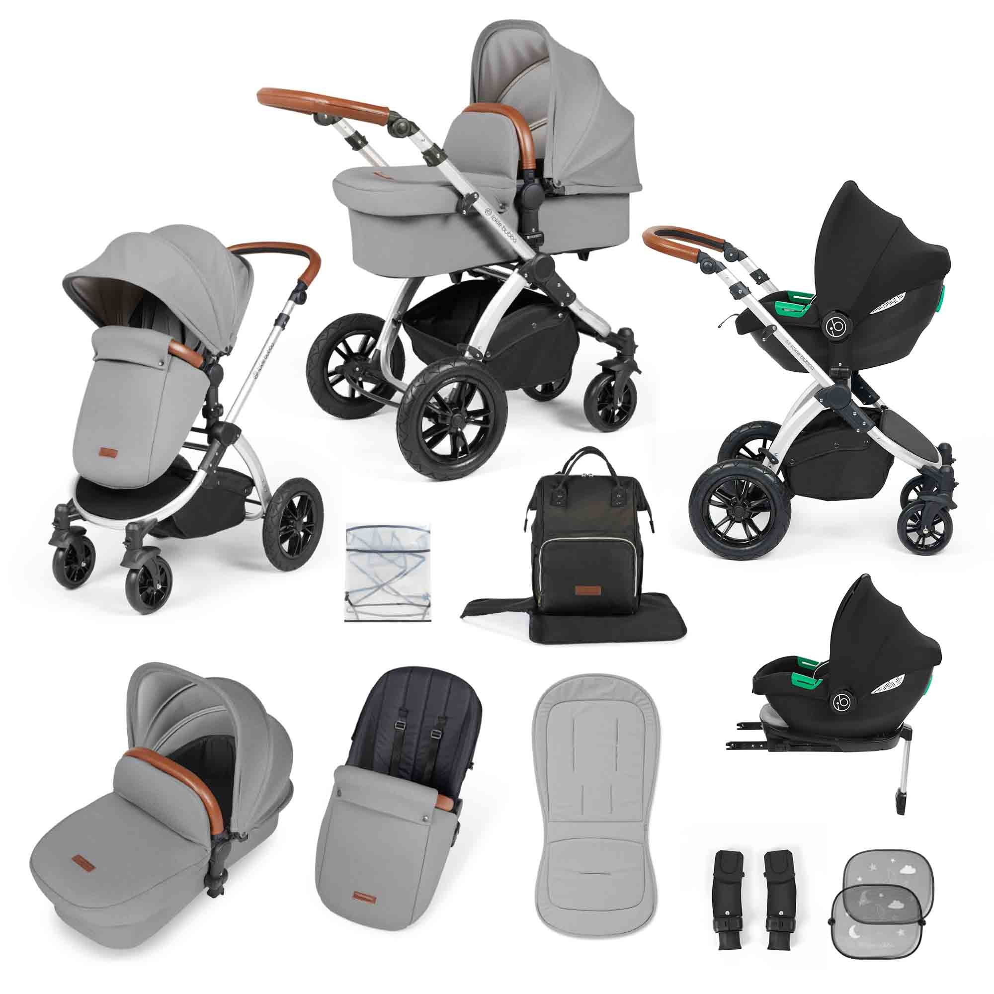 Stomp Luxe (2025 Version) 12 Piece Travel System with i-Size Cirrus Car Seat & ISOFIX Base - Image 4