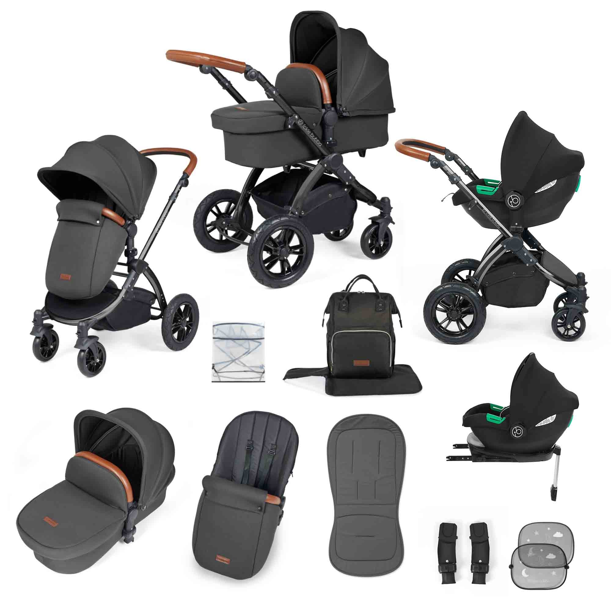Stomp Luxe (2025 Version) 12 Piece Travel System with i-Size Cirrus Car Seat & ISOFIX Base - Image 5